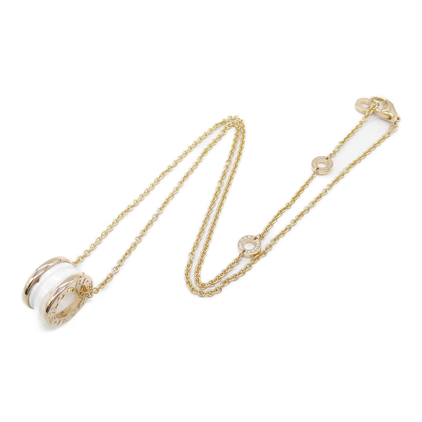 B-zero1 ビーゼロワン ネックレス ネックレス K18PG（ピンクゴールド） セラミック ホワイト ブルガリ アクセサリー BVLGARI