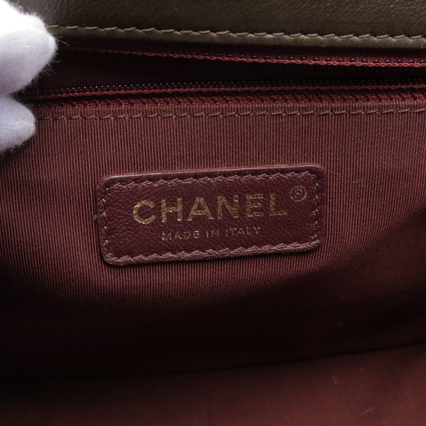 マトラッセ チェーンショルダーバッグ レザー ブラウン ゴールド金具 シャネル バッグ CHANEL