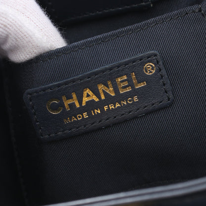 ボーイシャネル チェーンショルダーバッグ レザー ネイビー ゴールド金具 2WAY シャネル バッグ CHANEL