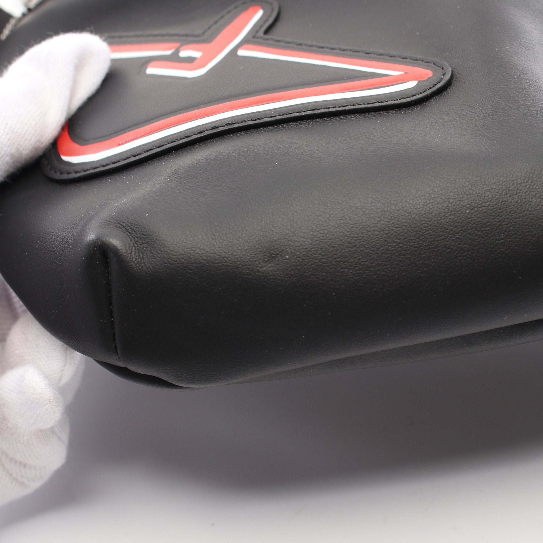 モンスター バグズアイ ボディバッグ ウエストバッグ レザー ブラック