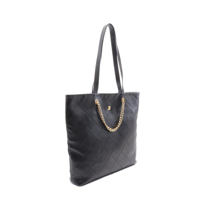マトラッセ ショルダーバッグ トートバッグ レザー ブラック ゴールド金具 2WAY シャネル バッグ CHANEL