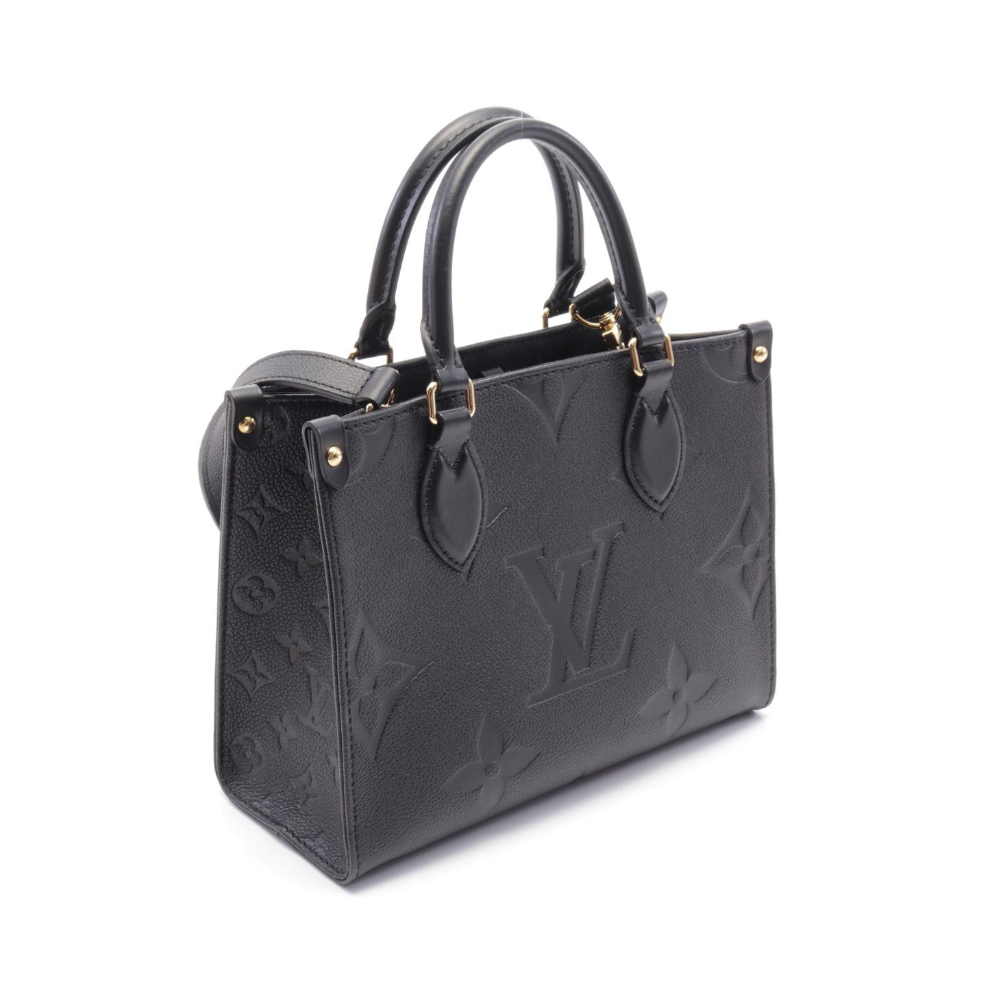 オンザゴーPM モノグラムアンプラント ノワール ハンドバッグ レザー ブラック 2WAY ルイヴィトン バッグ LOUIS VUITTON