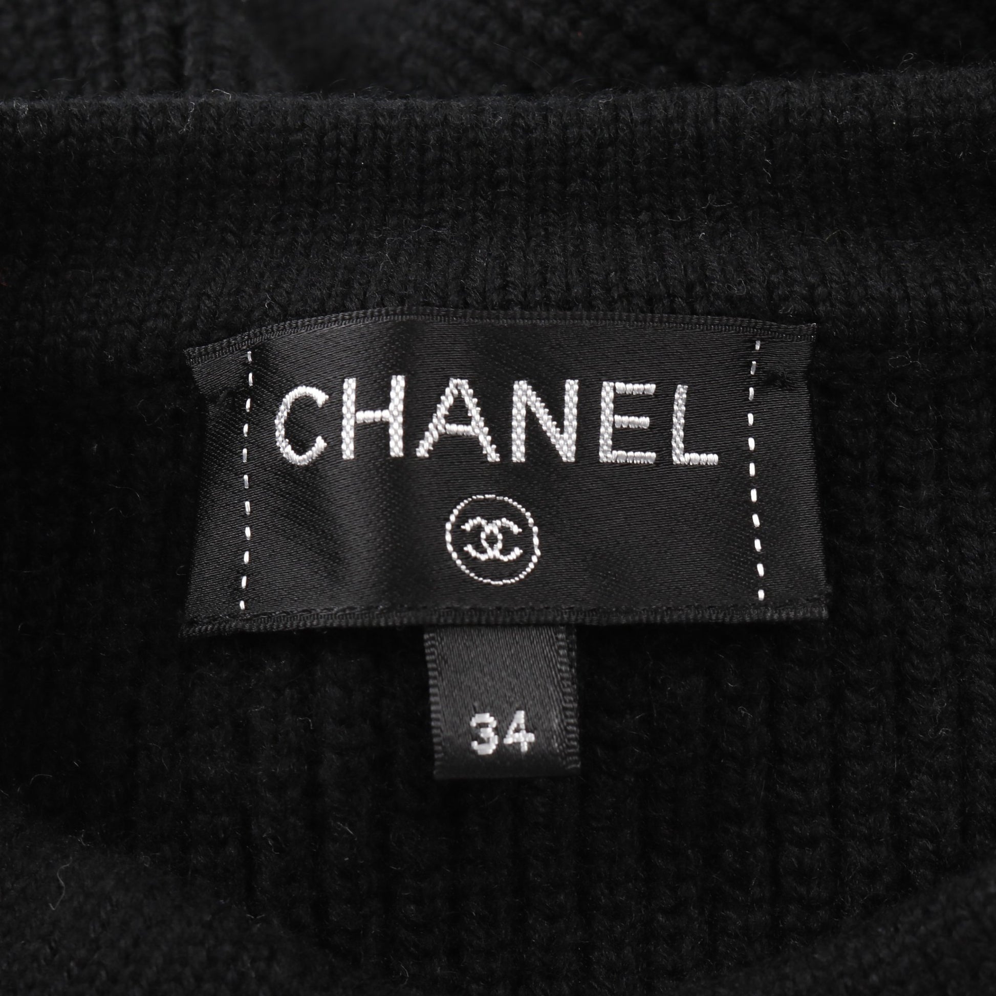 ココマークボタン カーディガン ニット ウール カシミヤ ブラック アイボリー シャネル トップス CHANEL