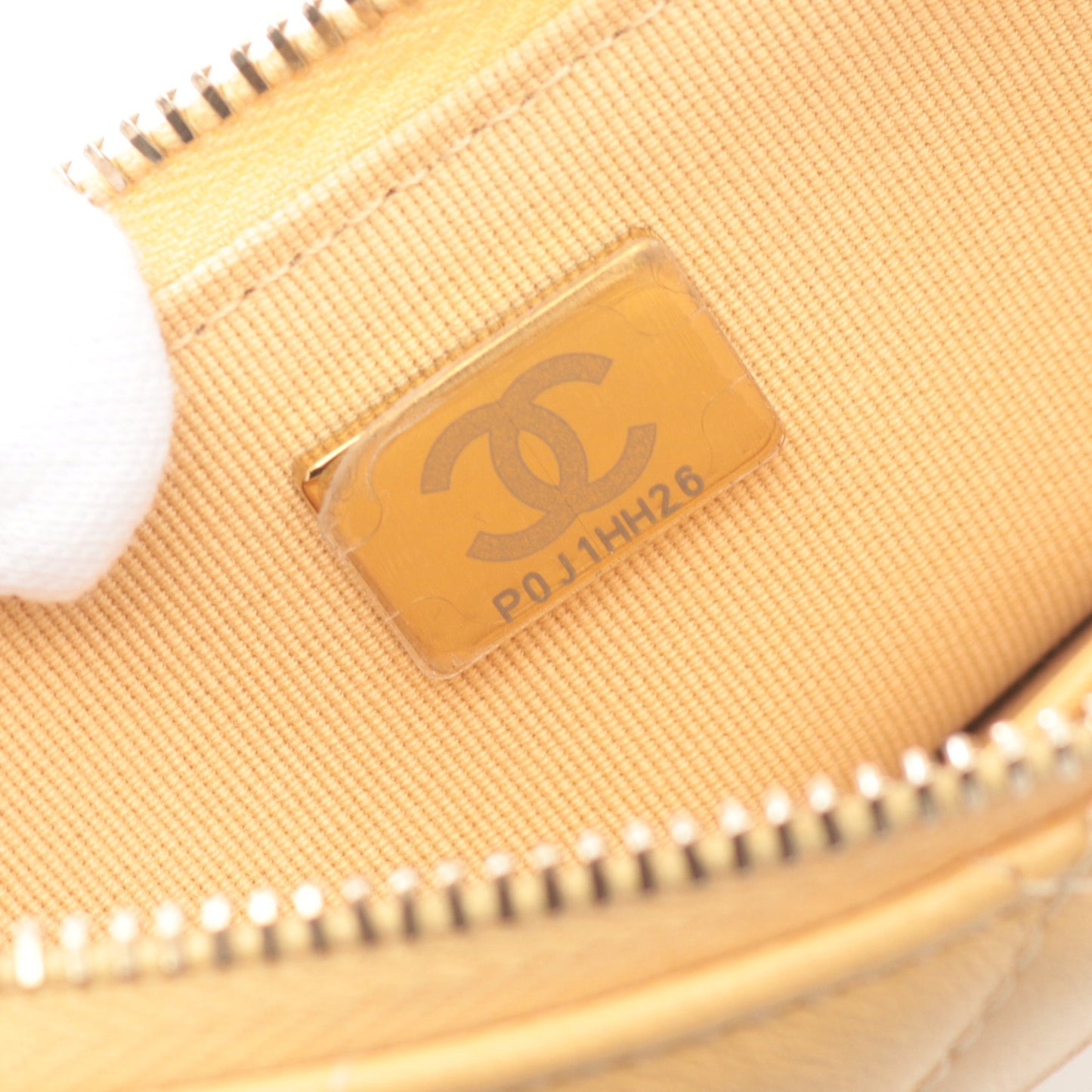 マトラッセ チェーンショルダーバッグ ラムスキン ベージュ ゴールド金具 シャネル バッグ CHANEL