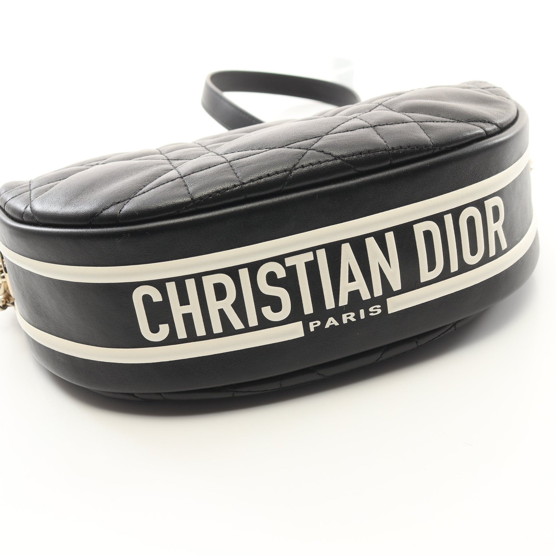 VIBE ホーボー カナージュ ショルダーバッグ レザー ブラック ホワイト 2WAY クリスチャンディオール バッグ Christian Dior