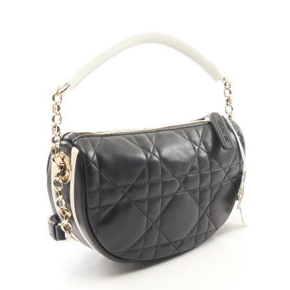 VIBE ホーボー カナージュ ショルダーバッグ レザー ブラック ホワイト 2WAY クリスチャンディオール バッグ Christian Dior