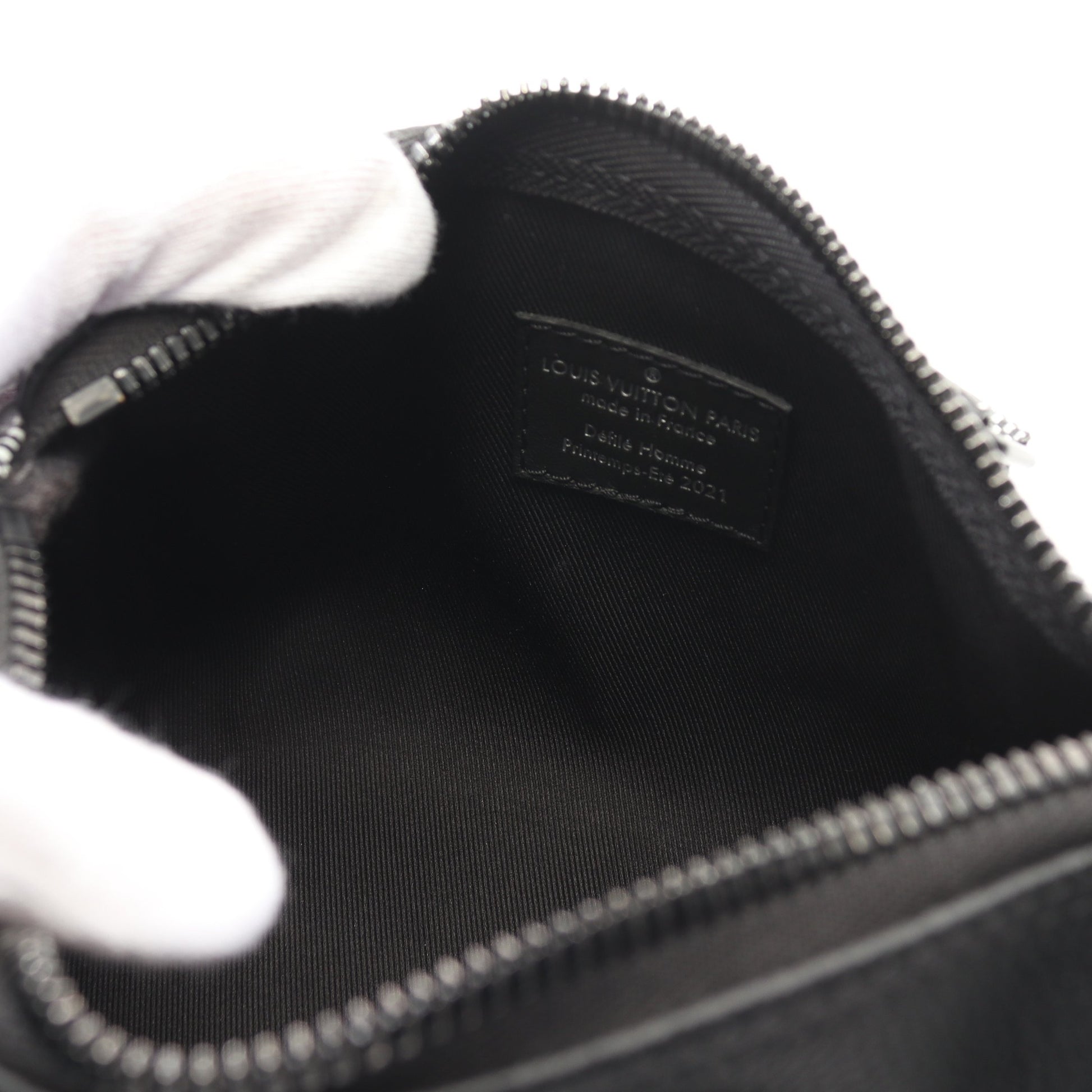 シティ キーポル XS ダミエディストーテッド ハンドバッグ レザー PVC ブラック 2WAY ルイヴィトン バッグ LOUIS VUITTON