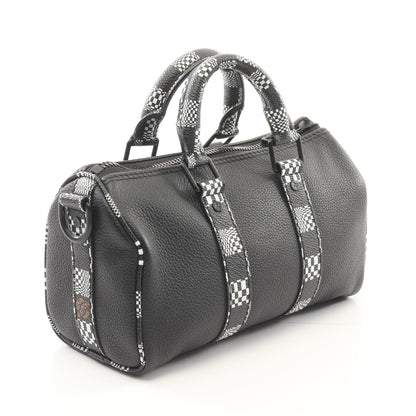 シティ キーポル XS ダミエディストーテッド ハンドバッグ レザー PVC ブラック 2WAY ルイヴィトン バッグ LOUIS VUITTON