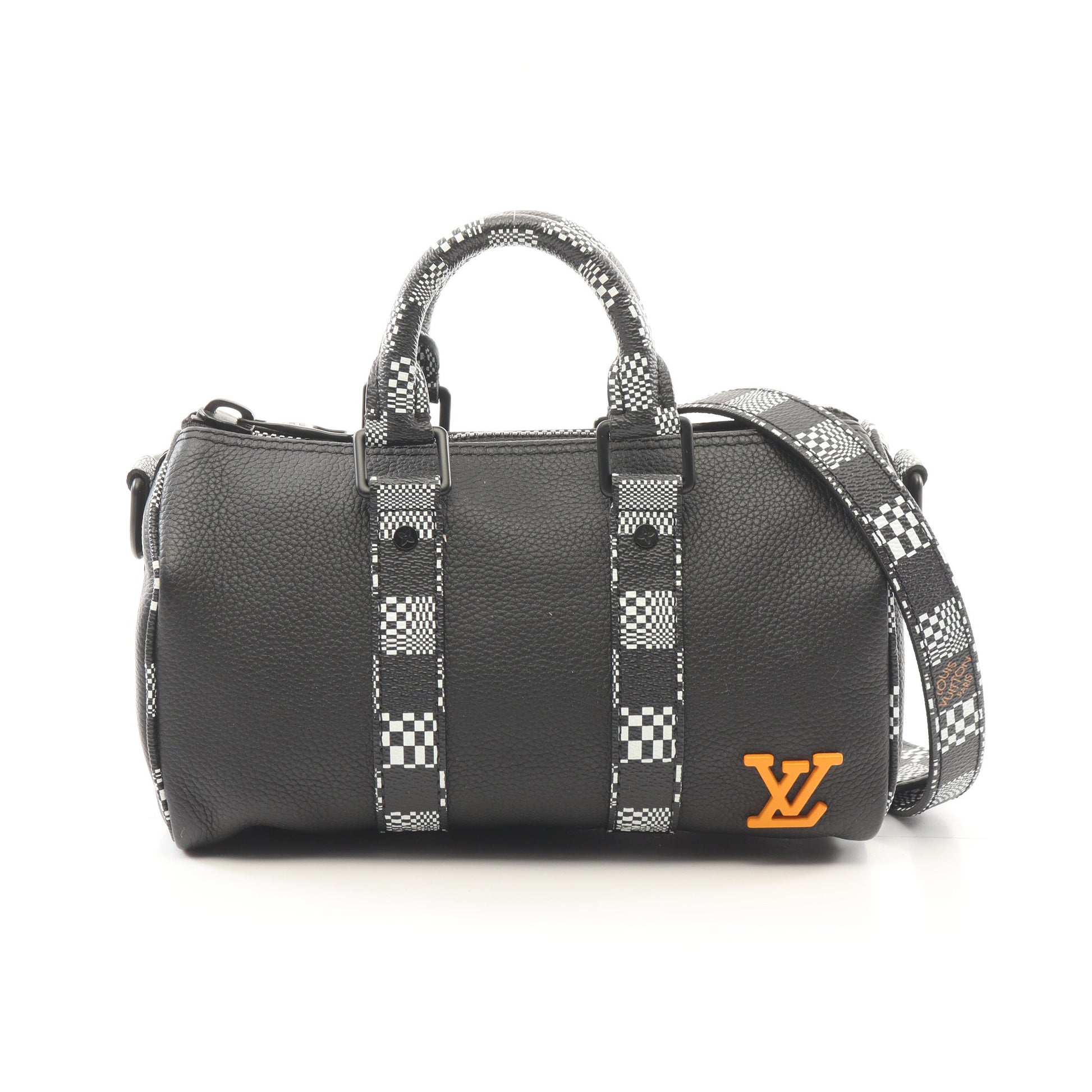 シティ キーポル XS ダミエディストーテッド ハンドバッグ レザー PVC ブラック 2WAY ルイヴィトン バッグ LOUIS VUITTON