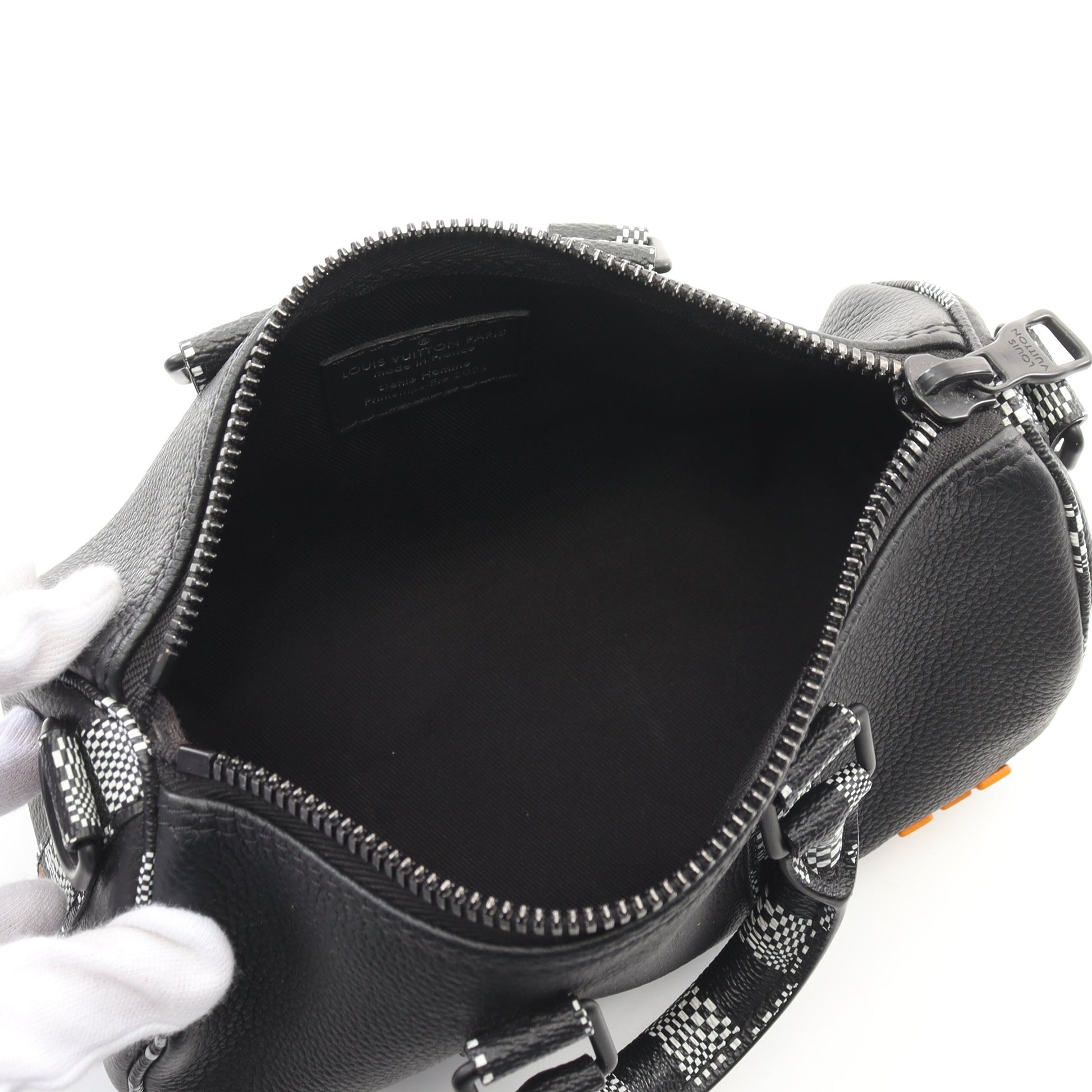 シティ キーポル XS ダミエディストーテッド ハンドバッグ レザー PVC ブラック 2WAY ルイヴィトン バッグ LOUIS VUITTON