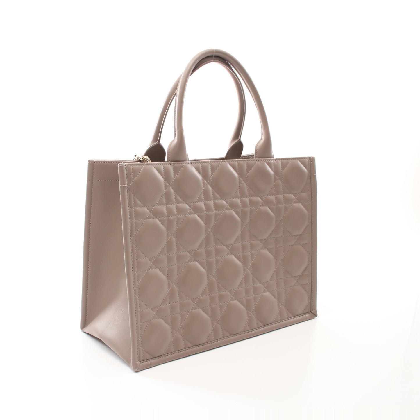 BOOK TOTE ブックトート ミディアム マクロカナージュ ハンドバッグ トートバッグ レザー グレーベージュ 2WAY クリスチャンディオール バッグ Christian Dior