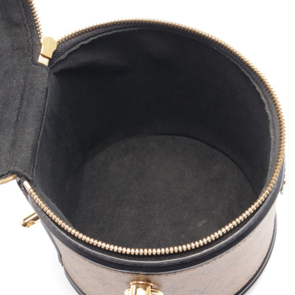 カンヌ モノグラムリバース ハンドバッグ バニティバッグ PVC レザー ブラウン ブラック 2WAY ルイヴィトン バッグ LOUIS VUITTON