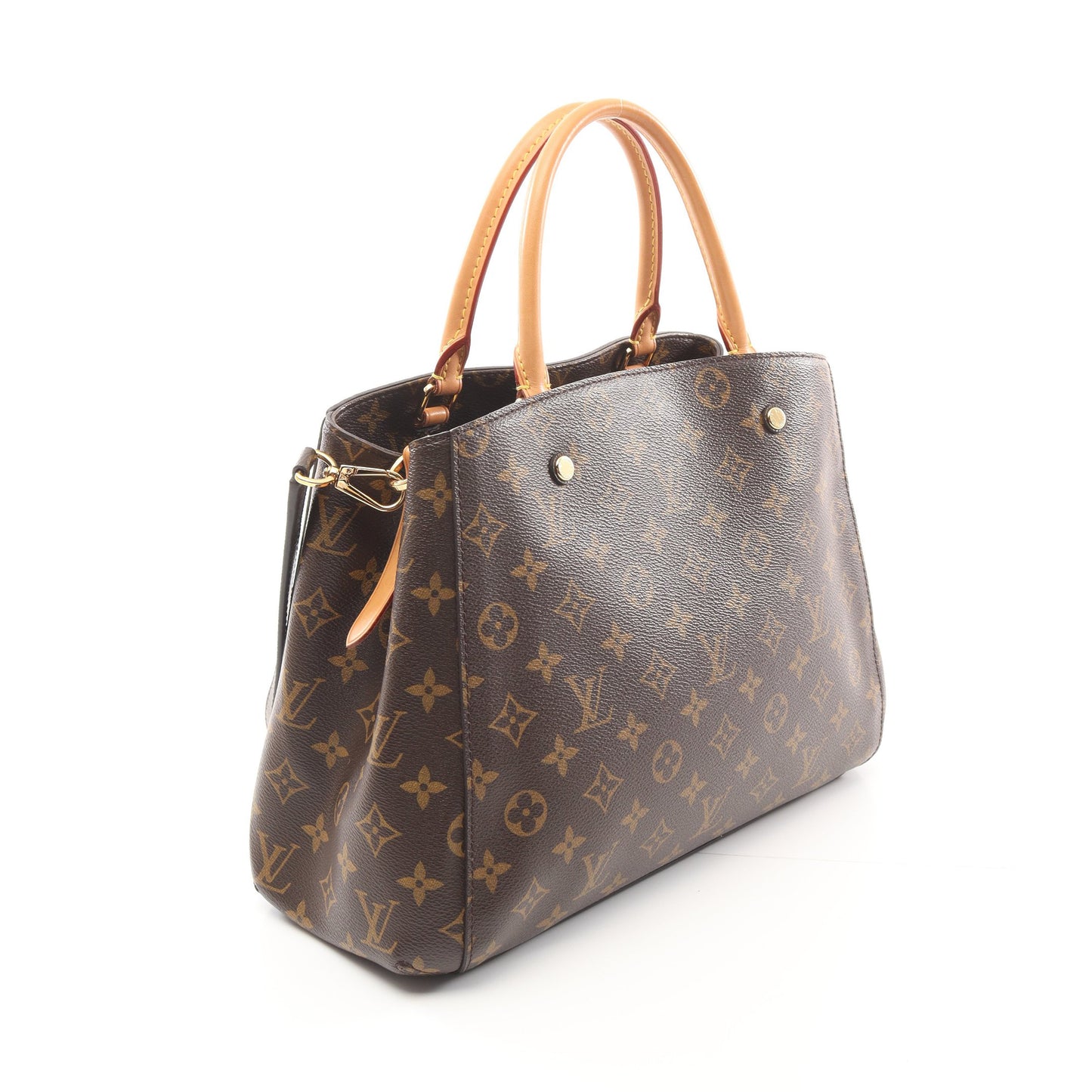 モンテーニュMM モノグラム ハンドバッグ PVC レザー ブラウン 2WAY ルイヴィトン バッグ LOUIS VUITTON