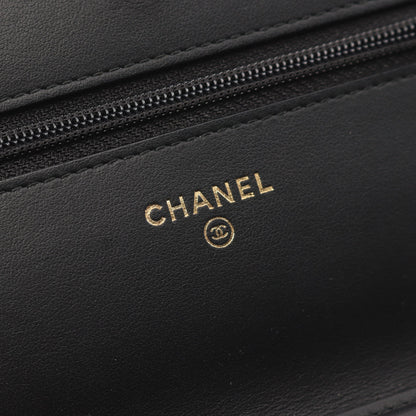 2.55 マトラッセ チェーンウォレット レザー ブラック ゴールド金具 シャネル バッグ CHANEL