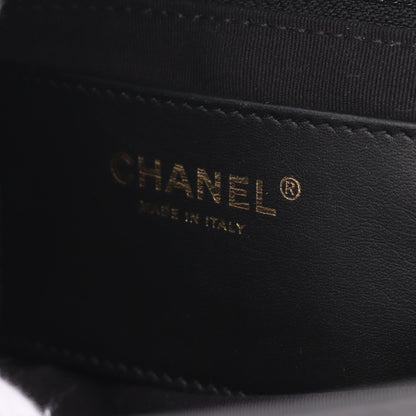 マトラッセ ボーリング バッグ チェーンショルダーバッグ キャビアスキン ブラック ゴールド金具 2WAY シャネル バッグ CHANEL
