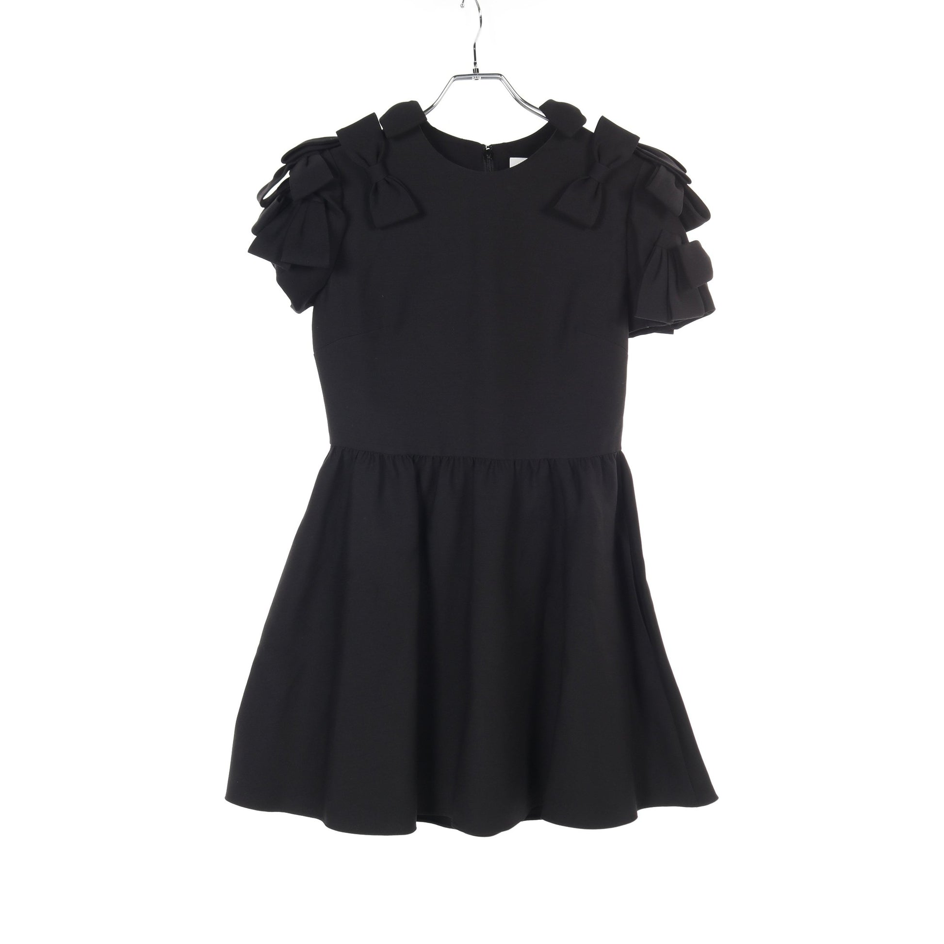 ワンピース ウール シルク ブラック リボン付き ヴァレンティノ – RECLO 