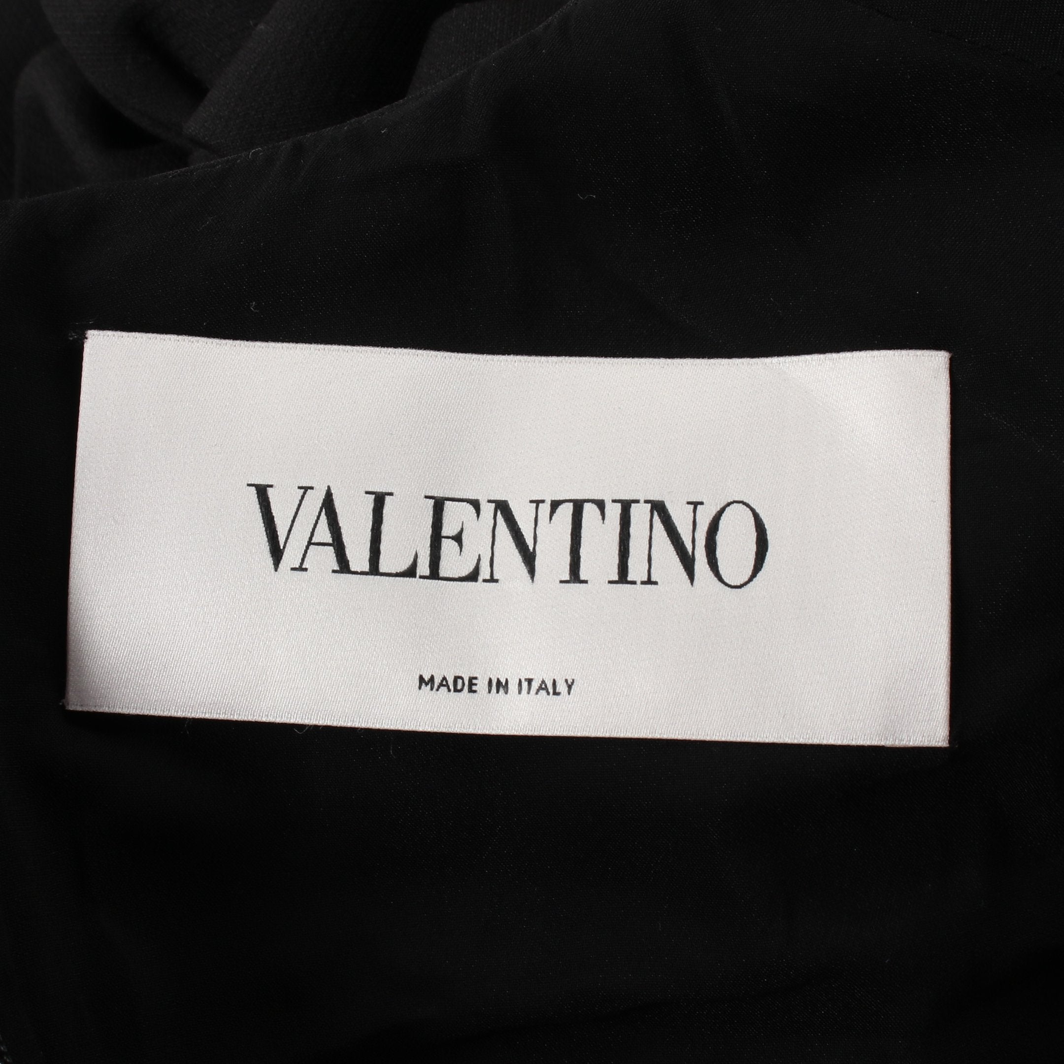 VALENTINO ウールワンピース値下げした ウールフラノフロントタックワンピース/チャコール｜低身長さん・小柄