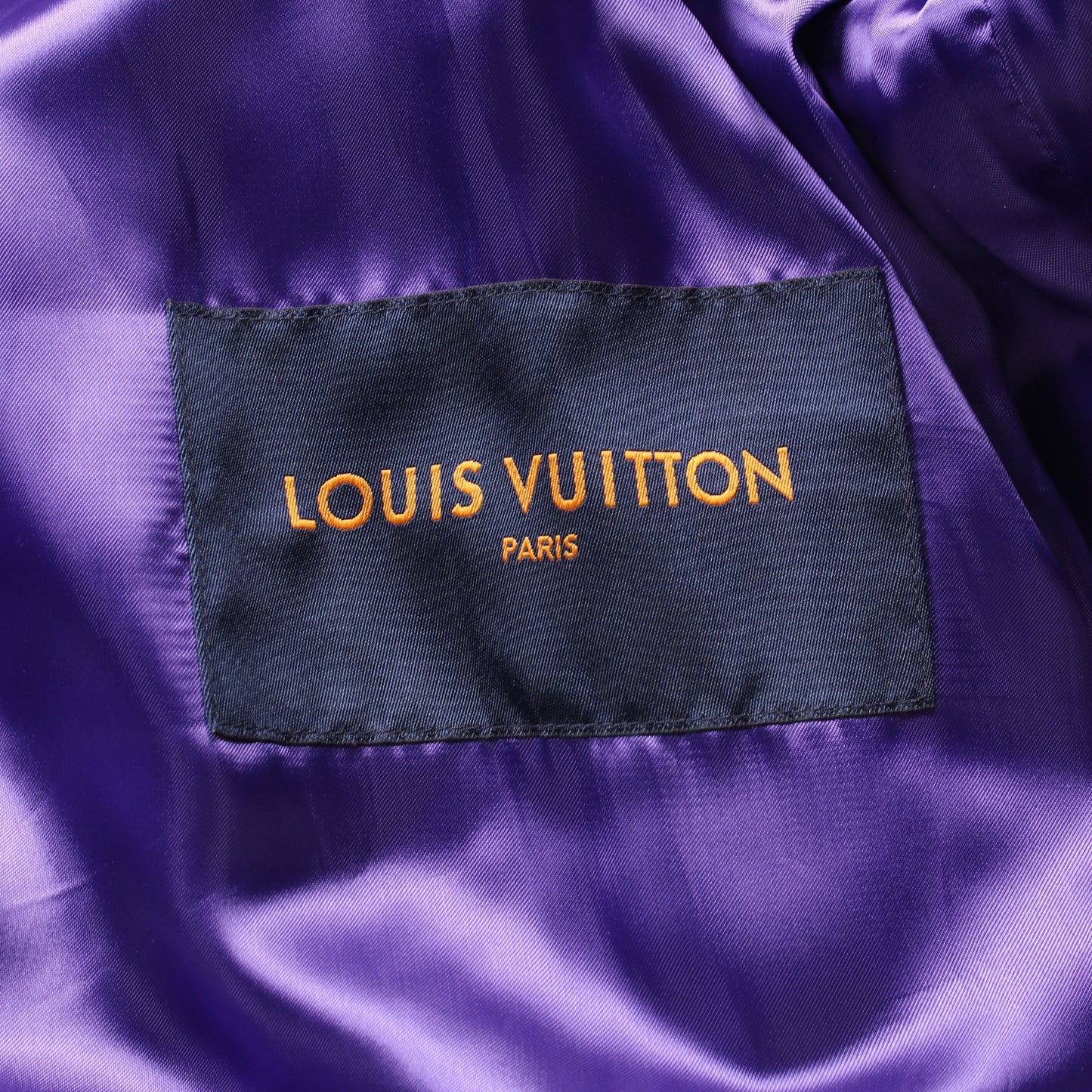 Multi Patch Mixed Leather Varsity Blouson Fig スタジャン ブルゾン ウール レザー パープル ホワイト マルチカラー ルイヴィトン アウター LOUIS VUITTON
