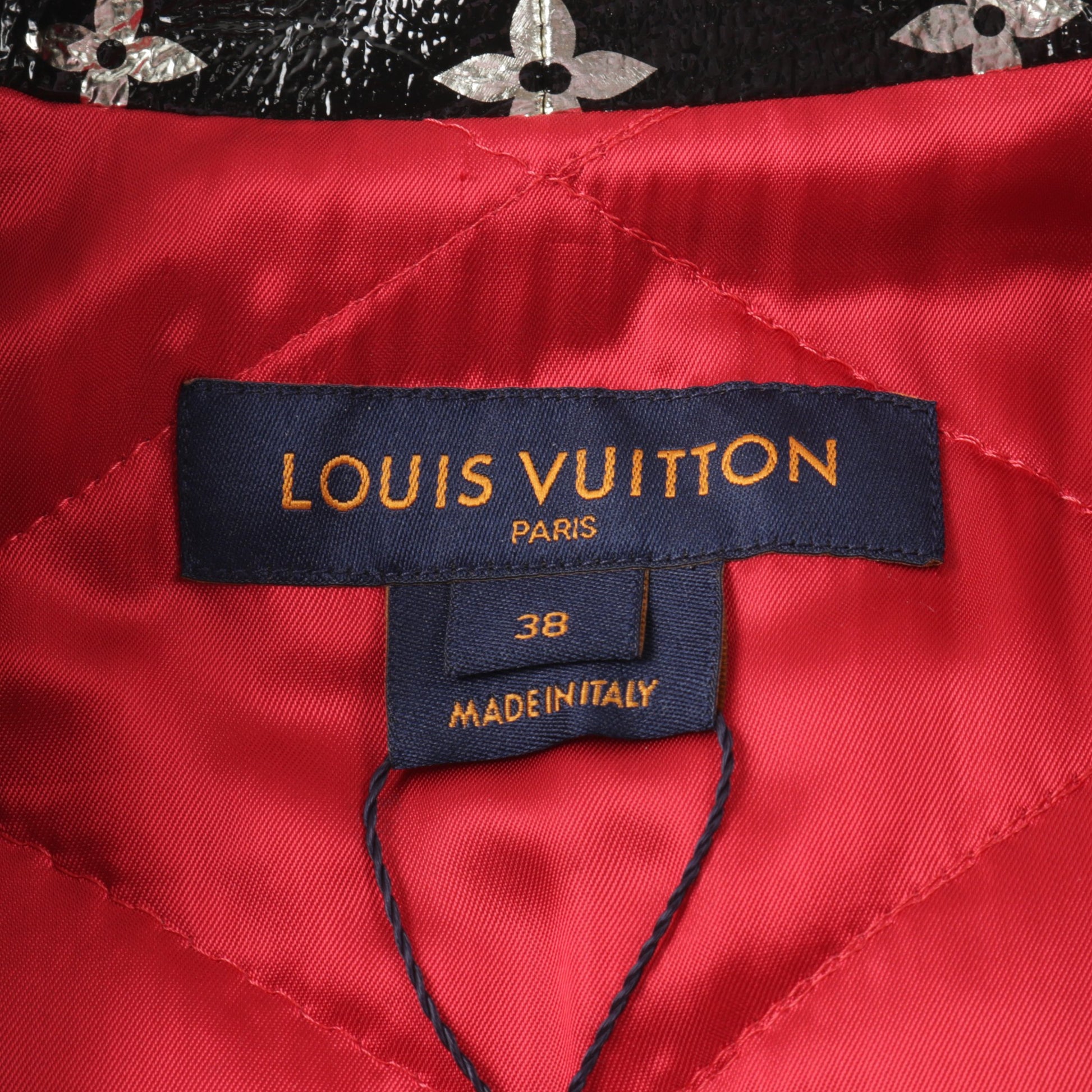 モノグラム バイカージャケット ダブル ライダースジャケット レザー ブラック シルバー ルイヴィトン アウター LOUIS VUITTON