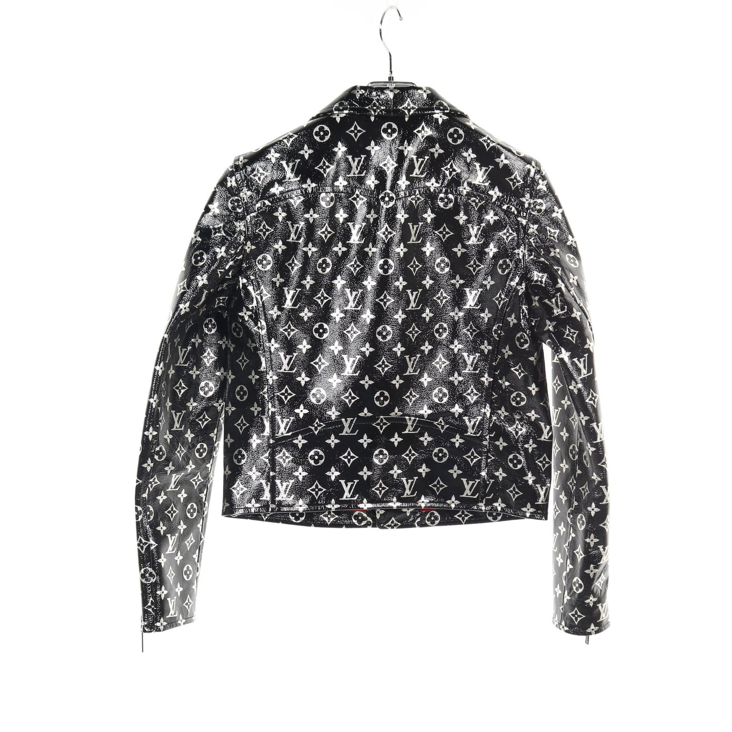 モノグラム バイカージャケット ダブル ライダースジャケット レザー ブラック シルバー ルイヴィトン アウター LOUIS VUITTON