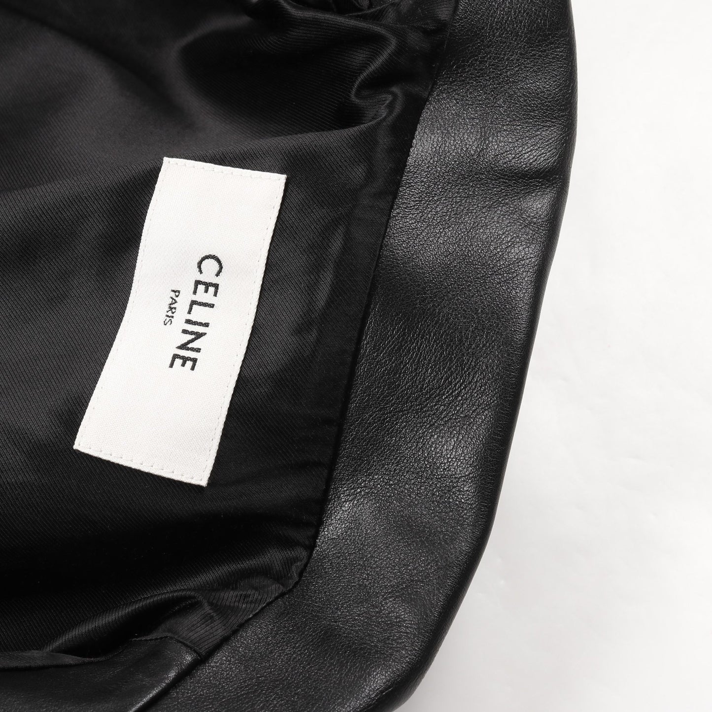 クラシック バイカージャケット ダブル ライダースジャケット レザー ブラック セリーヌ アウター CELINE