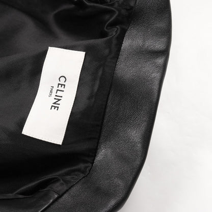 クラシック バイカージャケット ダブル ライダースジャケット レザー ブラック セリーヌ アウター CELINE