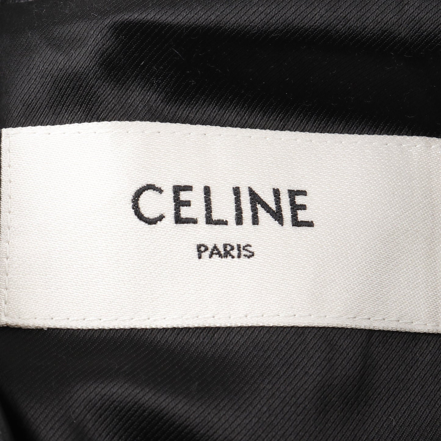 クラシック バイカージャケット ダブル ライダースジャケット レザー ブラック セリーヌ アウター CELINE