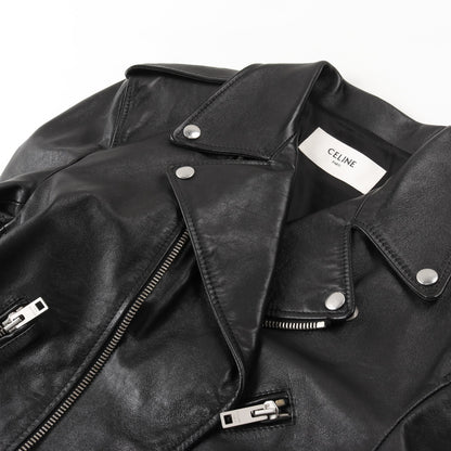 クラシック バイカージャケット ダブル ライダースジャケット レザー ブラック セリーヌ アウター CELINE