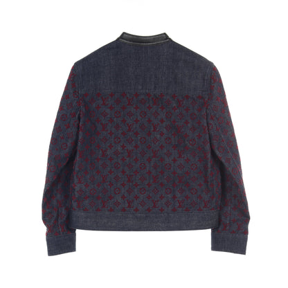 モノグラム デニムジャケット コットン インディゴブルー ボルドー ルイヴィトン アウター LOUIS VUITTON