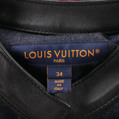 モノグラム デニムジャケット コットン インディゴブルー ボルドー ルイヴィトン アウター LOUIS VUITTON
