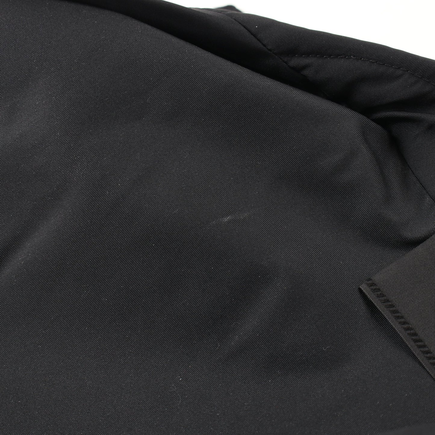 RE-NYLON シャツ 半袖 ナイロン ブラック 三角プレート プラダ トップス PRADA