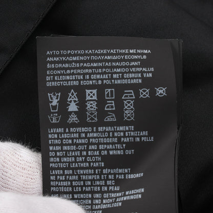 RE-NYLON シャツ 半袖 ナイロン ブラック 三角プレート プラダ トップス PRADA
