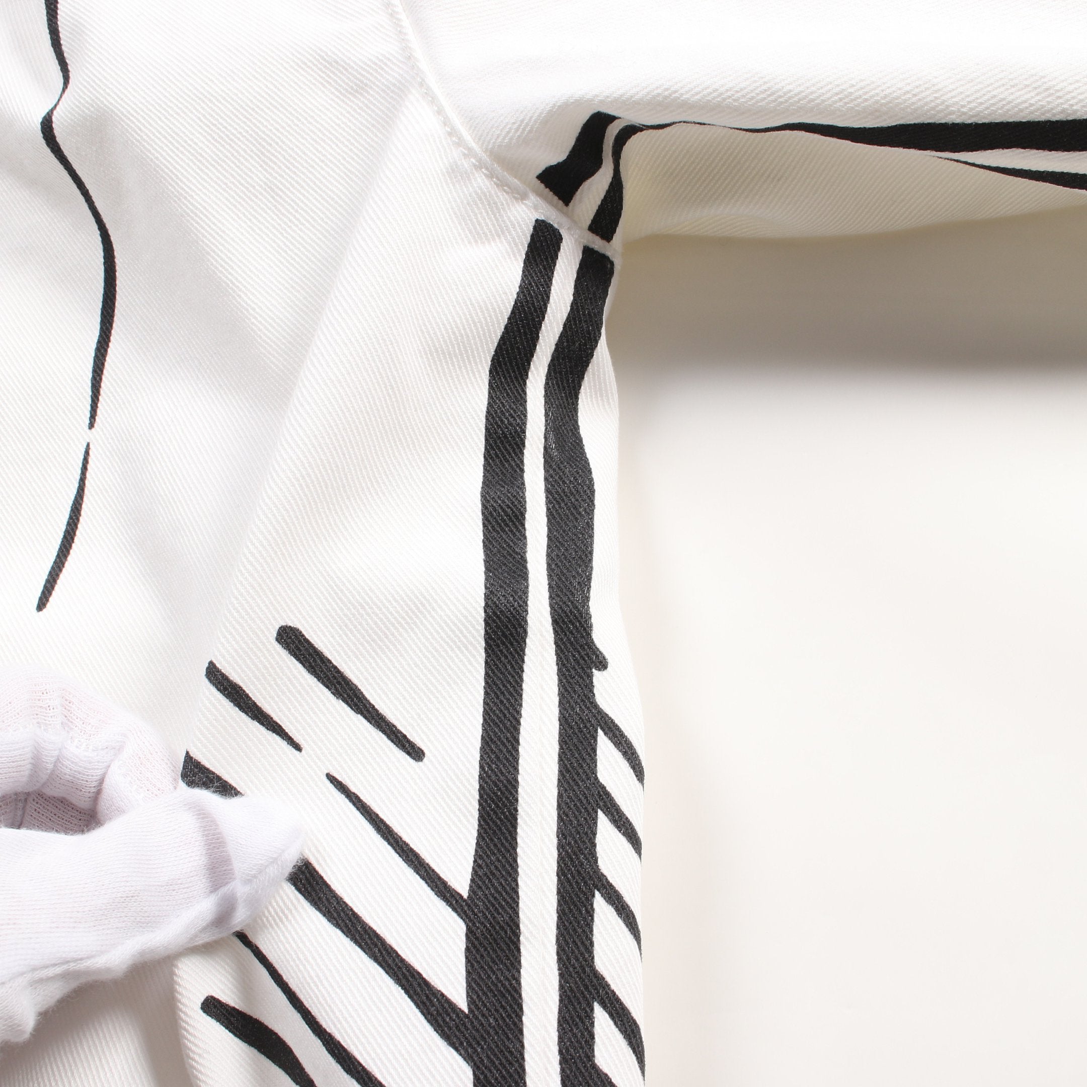 FENDI × Joshua Vides デニムジャケット コットン ホワイト ブラック