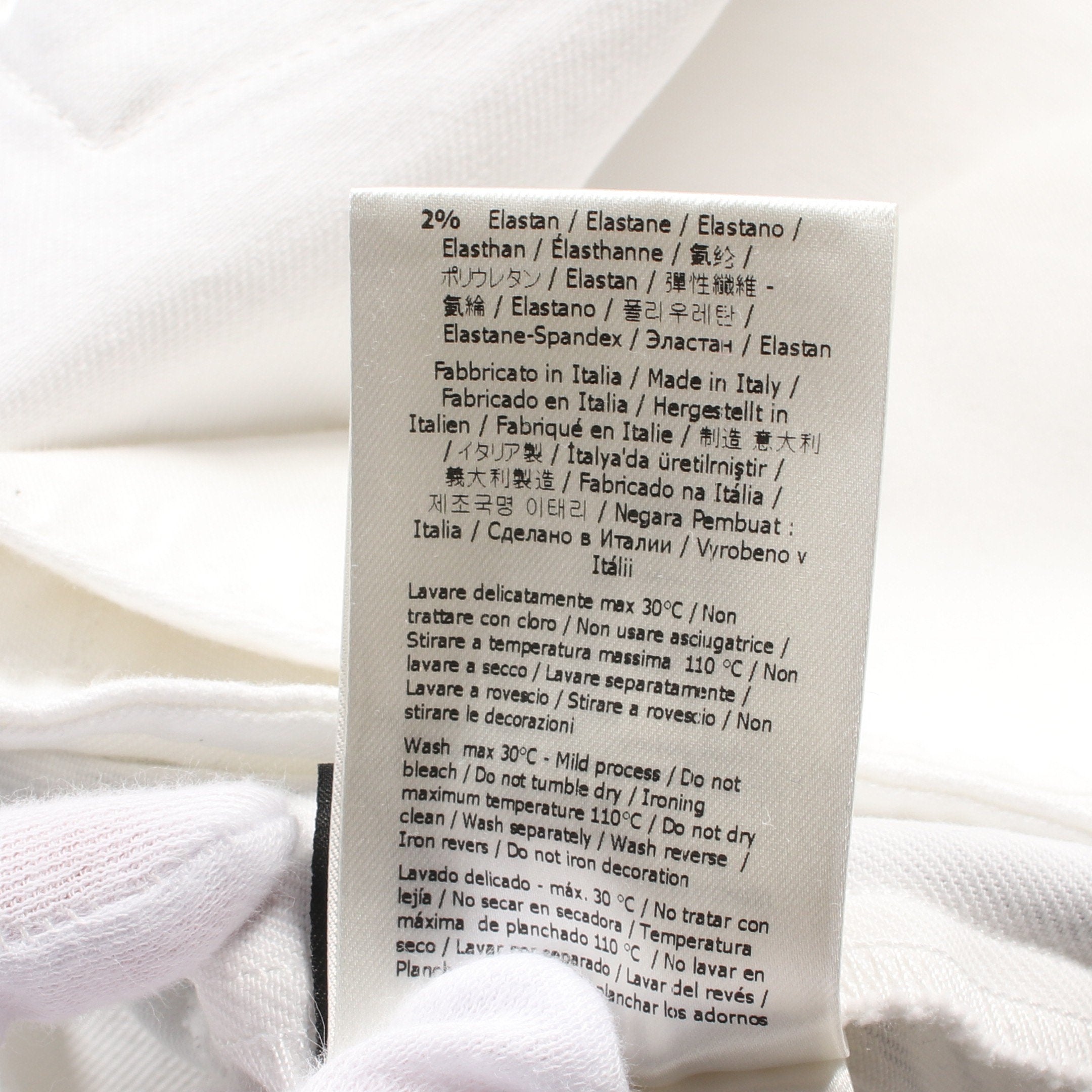 FENDI × Joshua Vides デニムジャケット コットン ホワイト ブラック