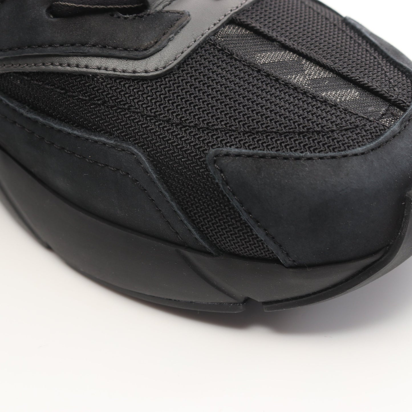 FASTER スニーカー スエード ファブリック ブラック フェンディ シューズ FENDI