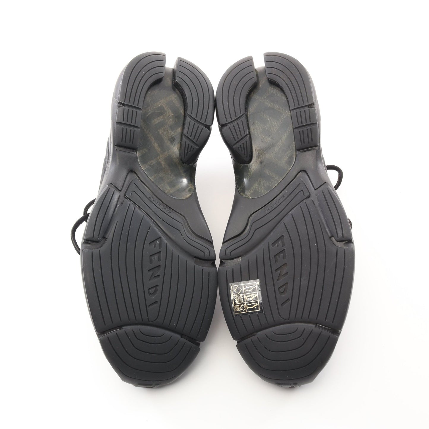 FASTER スニーカー スエード ファブリック ブラック フェンディ シューズ FENDI