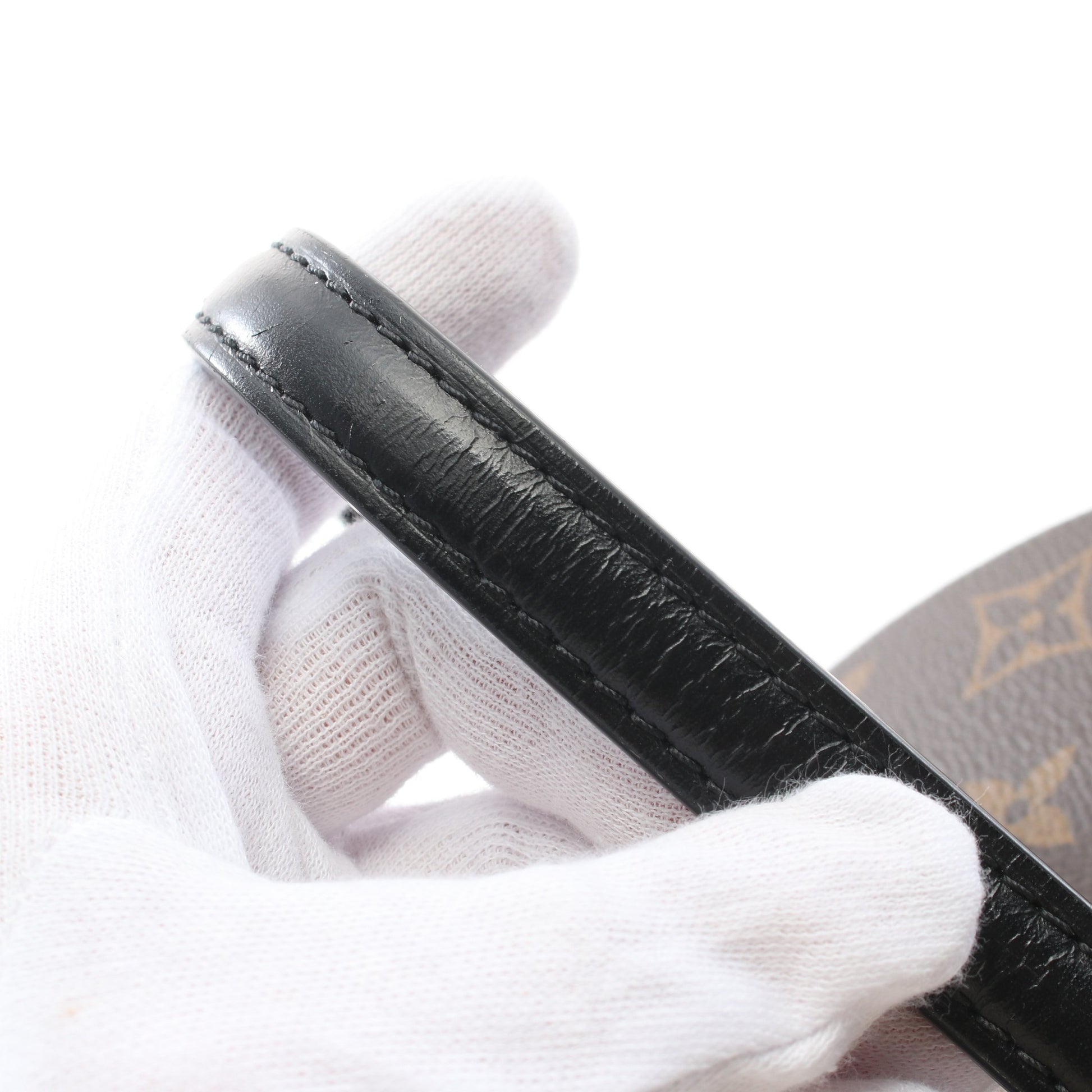 カンヌ モノグラムリバース ハンドバッグ バニティバッグ PVC レザー ブラウン ブラック 2WAY ルイヴィトン バッグ LOUIS VUITTON