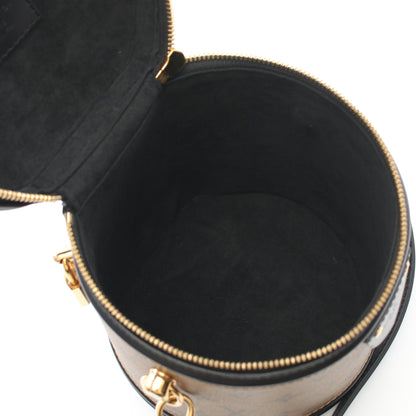 カンヌ モノグラムリバース ハンドバッグ バニティバッグ PVC レザー ブラウン ブラック 2WAY ルイヴィトン バッグ LOUIS VUITTON
