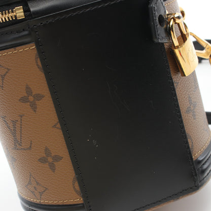 カンヌ モノグラムリバース ハンドバッグ バニティバッグ PVC レザー ブラウン ブラック 2WAY ルイヴィトン バッグ LOUIS VUITTON