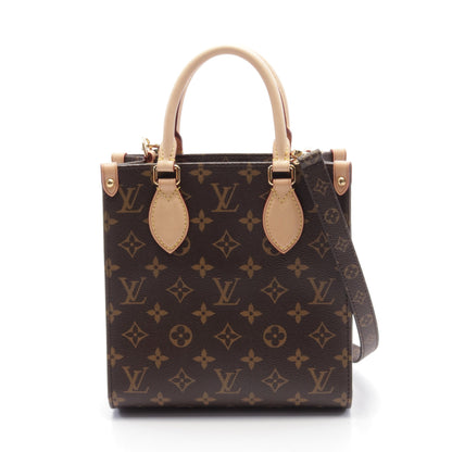 サックプラBB モノグラム ハンドバッグ PVC レザー ブラウン 2WAY ルイヴィトン バッグ LOUIS VUITTON