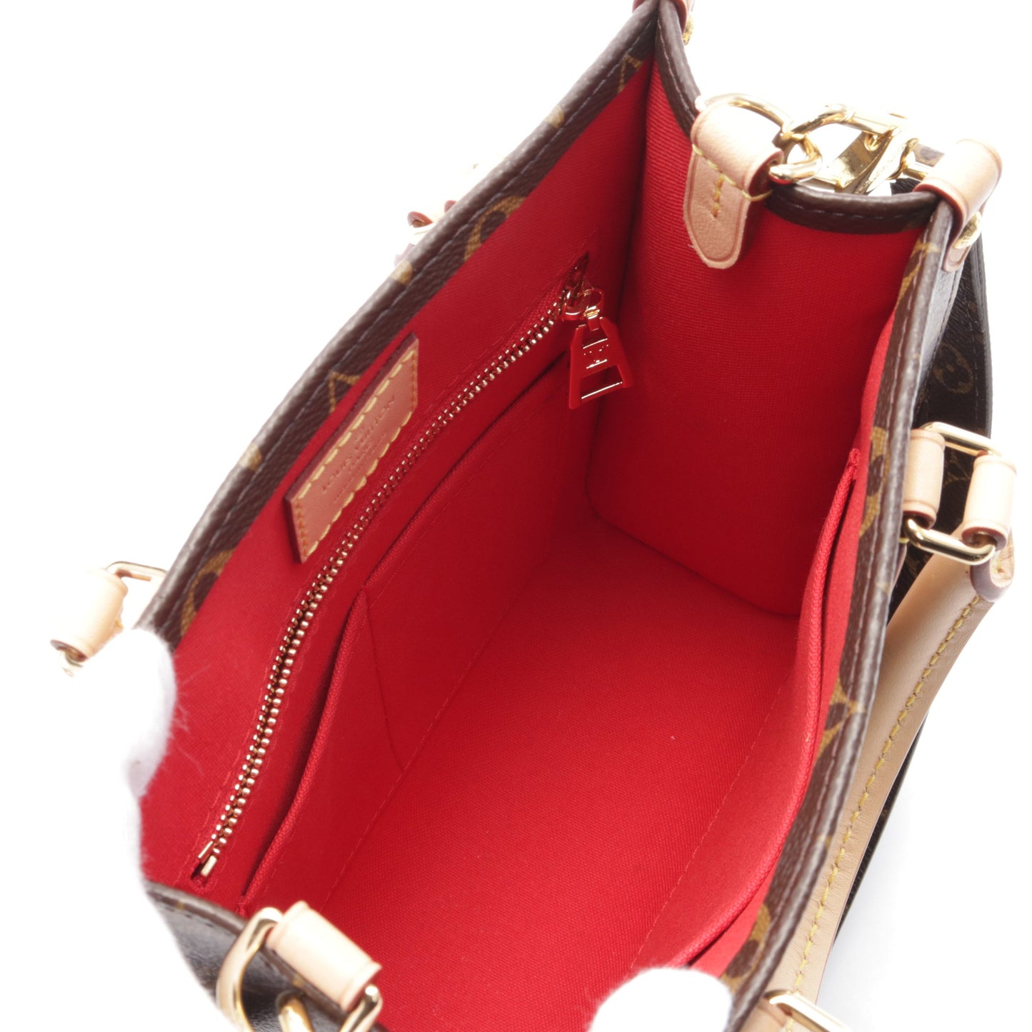 サックプラBB モノグラム ハンドバッグ PVC レザー ブラウン 2WAY ルイヴィトン バッグ LOUIS VUITTON