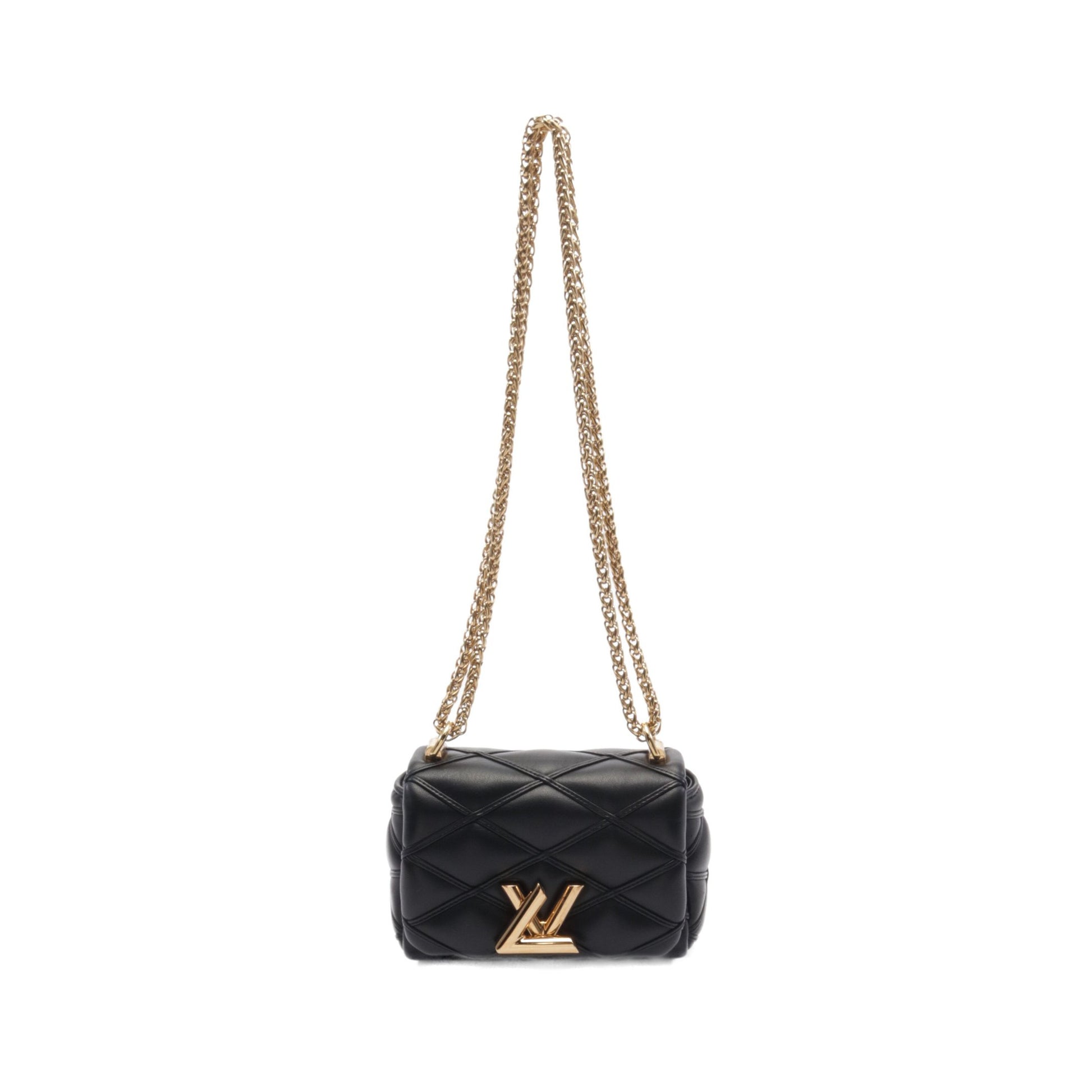 PICO GO-14 マルタージュ ノワール チェーンショルダーバッグ レザー ブラック ルイヴィトン バッグ LOUIS VUITTON
