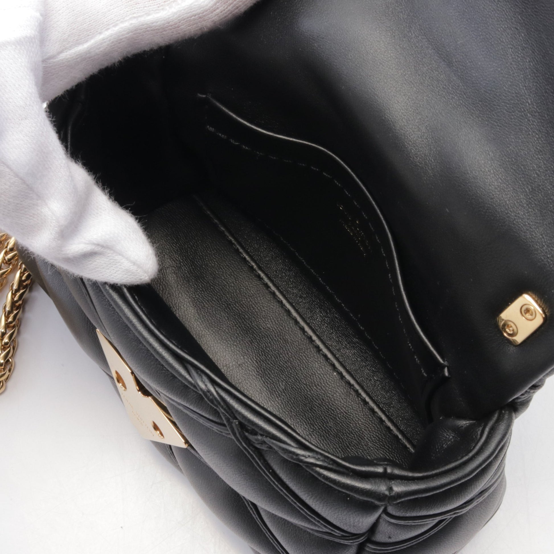PICO GO-14 マルタージュ ノワール チェーンショルダーバッグ レザー ブラック ルイヴィトン バッグ LOUIS VUITTON