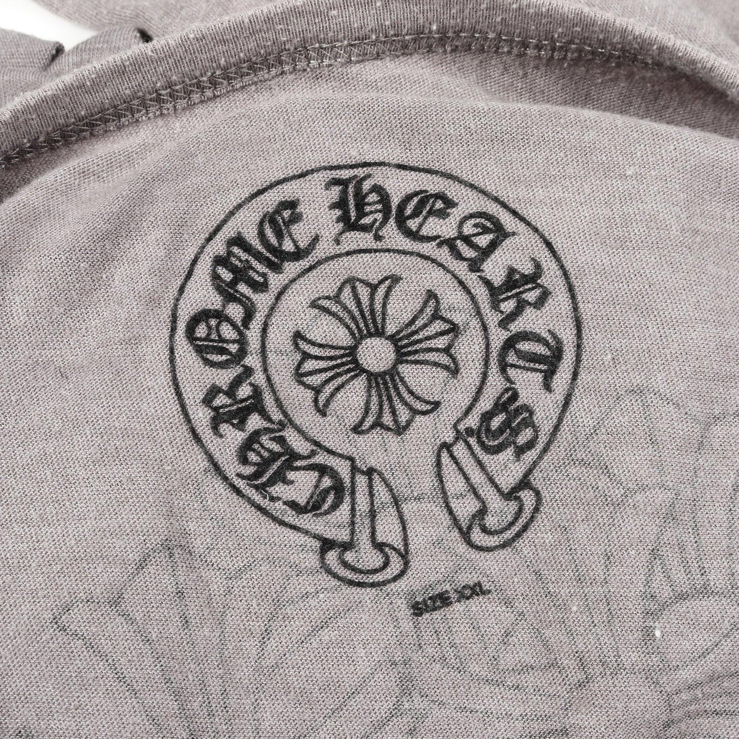 ヴァインダガー セメタリークロス ヘンリーネック Tシャツ コットン グレー クロムハーツ トップス Chrome Hearts