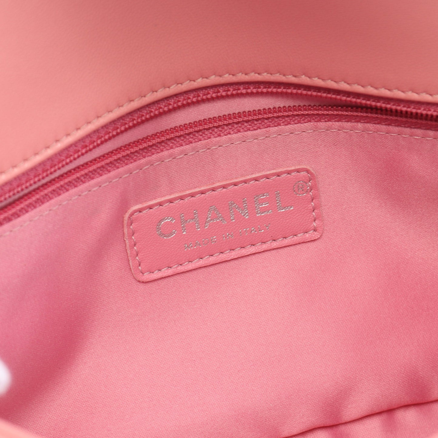 ココマーク チェーンショルダーバッグ ラムスキン ピンク シルバー金具 シャネル バッグ CHANEL
