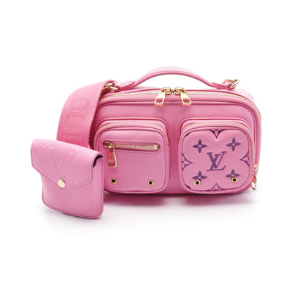 ユーティリティ クロスボディ ローズ ハンドバッグ レザー ピンク パープル 2WAY ルイヴィトン バッグ LOUIS VUITTON