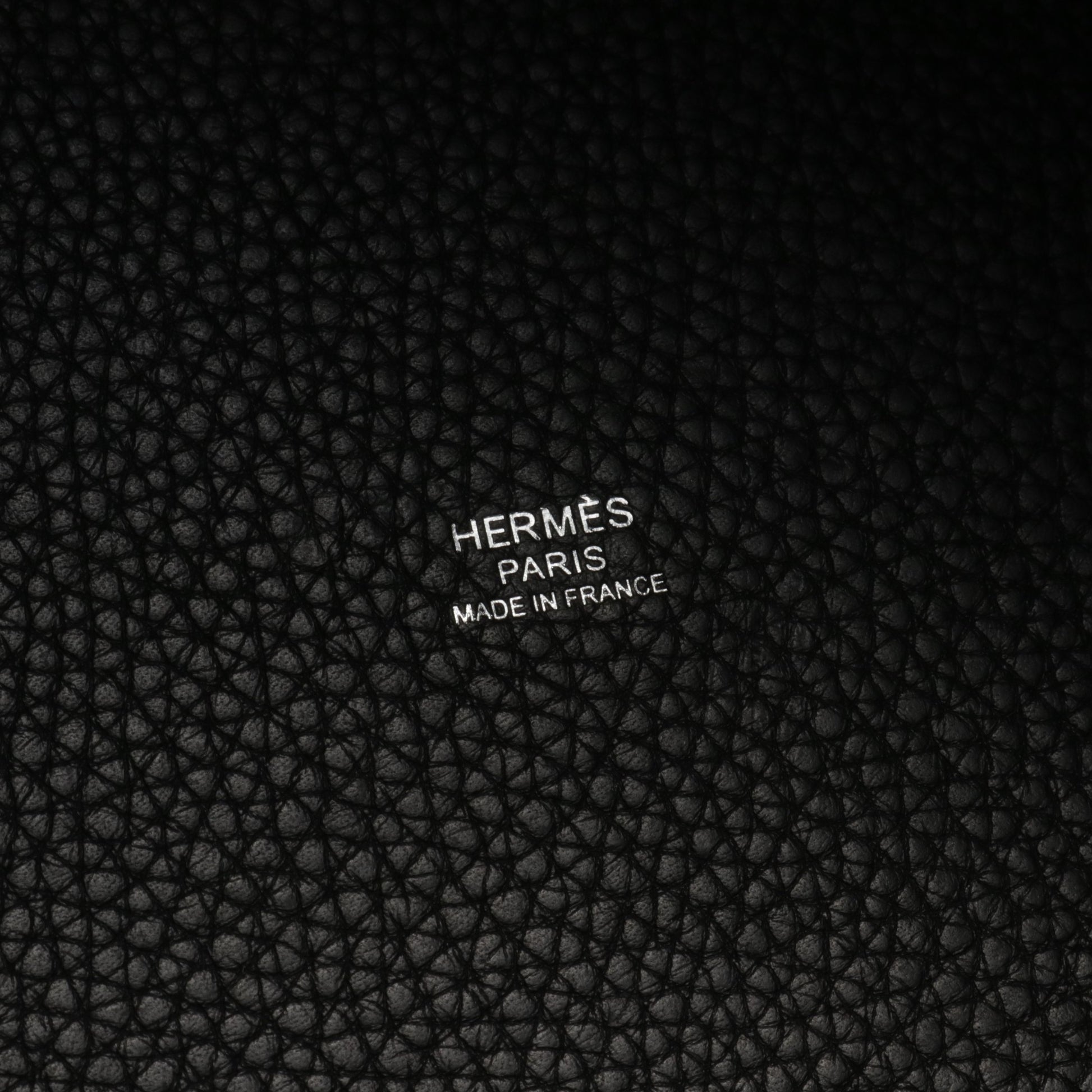 ピコタンロックMM ハンドバッグ トリヨンクレマンス ブラック シルバー金具 Y刻印 エルメス バッグ HERMES