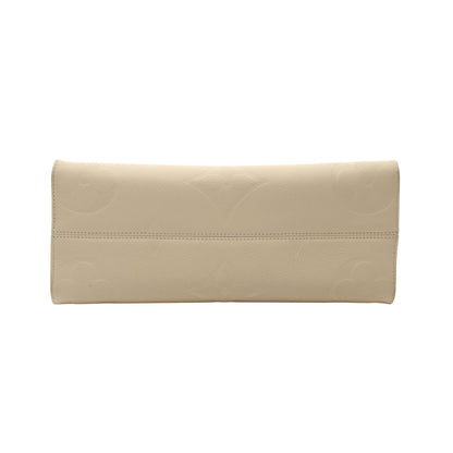 オンザゴーMM モノグラムアンプラント クレーム ハンドバッグ トートバッグ レザー アイボリー 2WAY ルイヴィトン バッグ LOUIS VUITTON