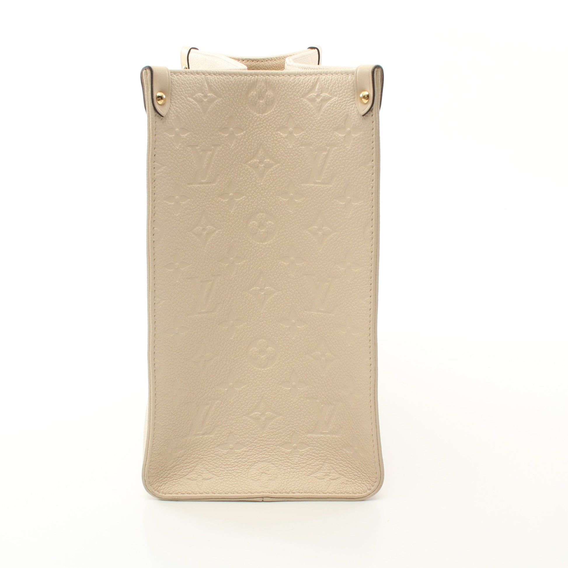 オンザゴーMM モノグラムアンプラント クレーム ハンドバッグ トートバッグ レザー アイボリー 2WAY ルイヴィトン バッグ LOUIS VUITTON