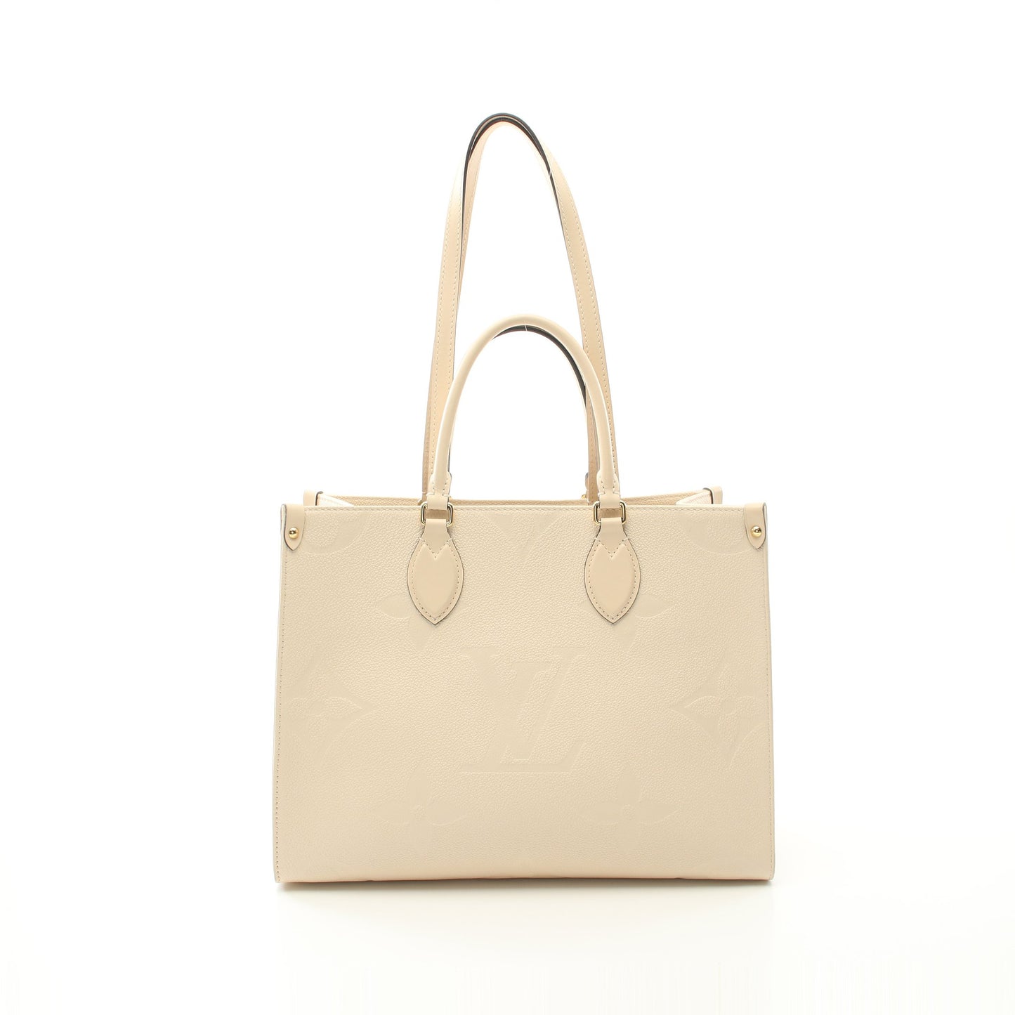 オンザゴーMM モノグラムアンプラント クレーム ハンドバッグ トートバッグ レザー アイボリー 2WAY ルイヴィトン バッグ LOUIS VUITTON